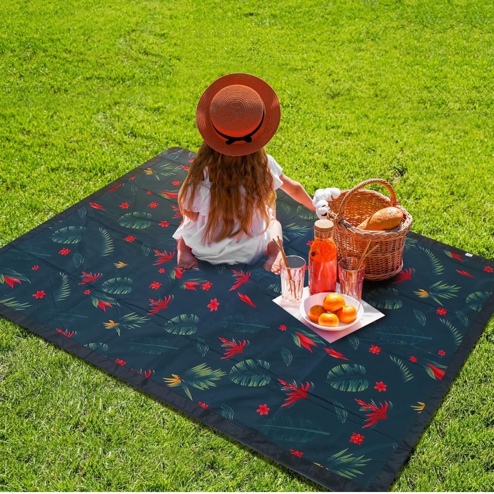 LUNCHALOT Outdoor Kids Blankets Waterproof - Foldable Play Mat for Baby | 57x78